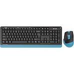 Набор клавиатура+мышь A4Tech Fstyler FG1035 NAVY BLUE USB беспров. чер/син