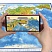 превью Карта мира физическая 101×66 см, 1:29М, с ламинацией, интерактивная, европодвес, BRAUBERG