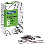 Скрепки 50мм, OfficeSpace, 50шт., гофрированные, карт. упаковка