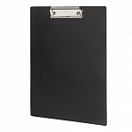 Доска-планшет STAFF с прижимом А4 (315×235 мм), пластик, 1 мм, черная, 229223