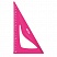 превью Набор чертежный Milan розовый (линейка 30 см, транспортир 10 см, 2 треугольника 13 см и 17 см)