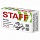 Кнопки канцелярские STAFF эконом, металлические, никелированные, 10 мм, 50 шт., в картонной коробке