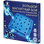 Игра настольная логическая «Магнитный бой», 36 магнитов, доска 28×28 см, ЗОЛОТАЯ СКАЗКА