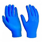 Перчатки одноразовые Manipula Эксперт DG-081 винил синие (размер 10, XL, 50 пар/100 штук в упаковке)