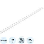Пружины для переплета пластиковые ProMEGA Office  10мм  прозрачные