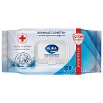 Салфетки влажные 120 шт, AURA Family антибактериальные, для всей семьи, крышка клапан