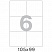 превью Этикетки самоклеящиеся Promega Label Premium 105×99мм 6шт/л А4 (100л/уп)