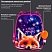 превью Ранец BRAUBERG PREMIUM, 2 отделения, с брелоком, «Cute fox», LED-ЛАМПОЧКИ, 38×29х16 см