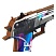 превью Пистолет деревянный ТРИ СОВЫ Desert Eagle, «Игл Айс», подложка ХДФ с европодвесом, термоусадка