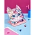 превью Подставка для книг Комус Класс, Kitty,металл23×15.5×20 см,7 настроек