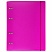 превью Тетрадь на кольцах А5 175×220 мм, 120 л., пластик, с резинкой, BRAUBERG, Розовый