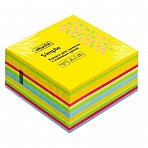 Стикеры 76×76 мм Attache Bright colours Мармелад неоновые 6 цветов (1 блок, 400 листов)