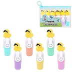 Набор текстовыделителей с топперами 6 ЦВЕТОВ ПАСТЕЛЬ, «КРУТЫЕ УТЯТА», линия 1-4 мм, FUNSTER (ФАНСТЕР)