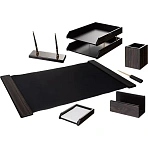 Набор настольный 7FE-5A на 7 предметов из МДФ, цвет: черное дерево