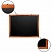 превью Доска для мела магнитная (60×90 см), черная, деревянная окрашенная рамка, Россия, BRAUBERG