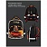 превью Рюкзак Berlingo Kids «Racing sport» 36×27×12см, 1 отделение, 2 кармана, эргономичная спинка, LED кант