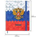 Дневник 1-11 класс 48 л., твердый, BRAUBERG, матовая ламинация, резинка, закладка-ляссе, с подсказом, «Герб»