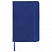 превью Блокнот в клетку с резинкой МАЛЫЙ ФОРМАТ А6 (100×150 мм), 80 л., под кожу синий BRAUBERG «Metropolis Special»