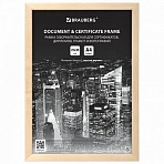 Рамка 21×30 см, дерево, багет 14 мм, BRAUBERG «Elegant», цвет натуральный, акриловый экран