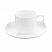 превью Чайная пара Wilmax фарфоровая белая чашка 200 мл/блюдце (WL-993003)