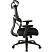 превью Кресло для руководителя эргономичное Комус Мебель (Easy Chair) 647 чёрное (ткань/сетка, пластик)