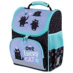 Ранец ПИФАГОР BASIC, 1 отделение, 3 кармана, эргономичная спинка, «Funny cats», 35×28х18 см