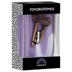 Головоломка металлическая большая ТРИ СОВЫ «Ключи», 2 уровень сложности
