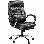 Кресло для руководителя Easy Chair 515 RT черное (рециклированная кожа/металл)