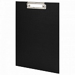 Доска-планшет STAFF с прижимом А4 (225×316 мм), картон/бумвинил, РОССИЯ, черная, 229051