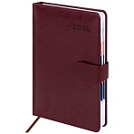 Ежедневник датированный 2026 А5 148×218 мм, GALANT «Ritter», под кожу, бордовый