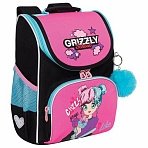 Ранец GRIZZLY анатомическая спинка, с мешком для обуви, для девочек, LIKE, 33×25х13 см
