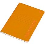 Записная книжка А6 50л. на сшивке BG «Neotone», оранжевый, фактурное тиснение, блок в точку 80г/м2