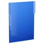 Папка с пластиковым скоросшивателем Berlingo «No Secret», 500мкм, полупрозрачная синяя