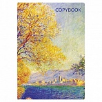 Тетрадь 40 л. в линию обложка SoftTouch, бежевая бумага 70 г/м2, сшивка, А5 (147×210 мм), КЛОД МОНЕ, BRAUBERG