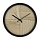Часы настенные ход плавный, Troyka 77760736, круглые, 30×30×5, черная рамка