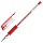 Ручка гелевая BRAUBERG «Geller», корпус прозрачный, игольчатый пишущий узел 0.5мм, резиновый держатель, красн.