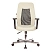 превью Кресло офисное Easy Chair 225 DSL PTW бежевое/чёрное (экокожа/сетка, металл)