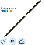 Карандаш Ч/Г Deli, Golden flower texture, кругл, 2.2 м м, ластик, EC042-HB