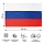 Флаг России 90×145см карман для древка и петли, искусств. шелк МС-3790