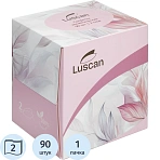 Салфетки косметические Luscan 2-слойные (90 штук в упаковке)