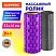 превью Массажные ролики для йоги и фитнеса 2 в 1, фигурный 33×14 см, цилиндр 33×10 см, фиолетовый/чёрный, DASWERK