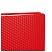 превью Папка с 20 вкладышами СТАММ «Кристалл» А4, 14мм, 700мкм, пластик, красная