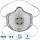Респиратор UnixAir 612 V противоаэрозольный с угольным фильтром с клапаном FFP2 (3 штуки в упаковке)