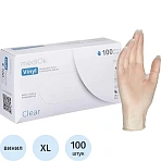Перчатки одноразовые виниловые, н/о, прозр. MediOk (XL), 50п/уп 4гр., ПС