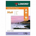 Бумага А3 для стр. принтеров Lomond, 170г/м2 (100л) мат. дв. 