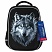 превью Ранец BRAUBERG LIGHT, 1 отделение, с брелком, Gray wolf, 36×26х13 см