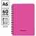 превью Записная книжка А6 60л. на гребне OfficeSpace «Neon», розовая пластиковая обложка