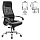Кресло офисное BRABIX PREMIUM «Stalker EX-609 PRO», хром, мультиблок, ткань-сетка/экокожа, черное, 532416