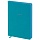 Ежедневник недатир. A5, 136л., кожзам, OfficeSpace «Grace», бирюзовый, цветной срез