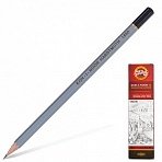 Карандаш чернографитный KOH-I-NOOR «Gold Star», HB, корпус серый, без резинки, заточенный, картонная упаковка